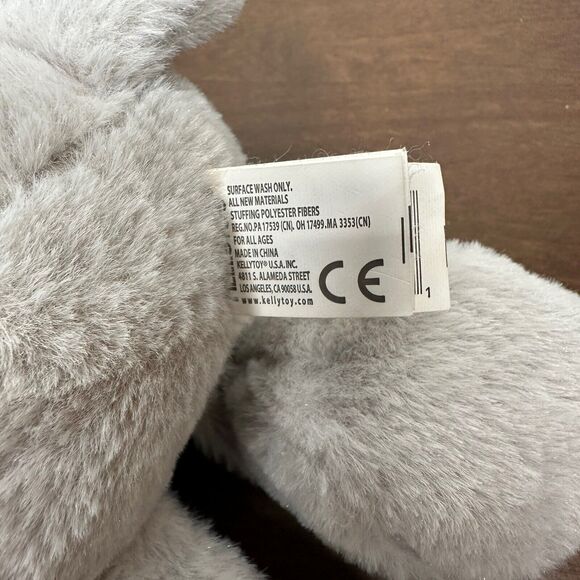 2018 KellyToy KellyBaby Elephant 12" Plush Stuffed Animal Crinkle Ear Rattle - Picture 6 of 12